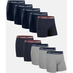 KLASSISCHE UNTERHOSEN - 10-Pack - Marineblau | Marineblau/Bordeaux | Grau/Marineblau - M