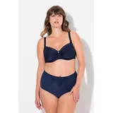 Ulla Popken Damen große Größen Übergrößen Plus Size Bügel-BH, Jacquard, Spitzenkante Nachtblau 115G 820379139-115G - 115G