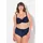 Ulla Popken Damen große Größen Übergrößen Plus Size Bügel-BH, Jacquard, Spitzenkante Nachtblau 115G 820379139-115G - 115G