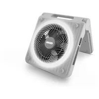 Unold Akku-Solarventilator Camping Ø 20 cm 5 Geschwindigkeitsstufen grau