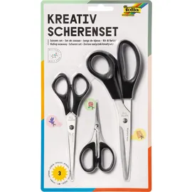 Folia Kreativ-Scherenset, (3-teilig) silber
