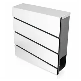 BITUXX MS-18063 Silber inkl. Zeitungsfach