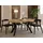 WFL GROUP Runder Esstisch 80 x 77 x 80 cm braun