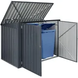 [en.casa] Mülltonnenbox Grebin für 2 Tonnen 173 x 101 cm