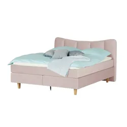 Boxspringbett  Dalur ¦ rosa/pink ¦ Maße (cm): B: 160 H: 110