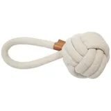 D&D Hundespielzeug Harper Ball mit Schlaufe beige, Maße: 27 cm / Ø 15 mm