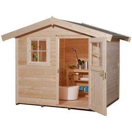 Weka Gartenhaus 123 2,41 x 2,05 m natur