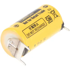 Panasonic Rastermaß 10mm, Panasonic BR-2/3AE2SPE Lithium Batterie mit Print Kontakt 3,0 Volt