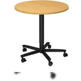 Hammerbacher VST08 Stehtisch höhenverstellbar buche 80,0 x 80,0 x 72,0 - 114,0 cm