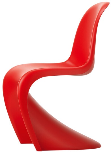 Vitra Freischwinger Panton Chair rot, Designer Verner Panton, 86x50x61 cm