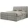 mks möbel Boxspringbett mit Bettkasten ¦ grau ¦ Maße (cm): B: 140 H: 110