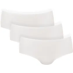 Panty Damen 3er Pack Bequem sitzend-Essentials Hipster 3P WEISS|WEISS L / XL