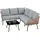 Idimex Jakarta Loungeset braun/grau