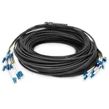 Digitus Vorkonfektionierte Glasfaser Universal Breakout Kabel Singlemode OS2 12 Fasern LC/UPC - LC/UPC