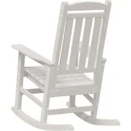 vidaXL Garten Schaukelstuhl 70 x 92 x 108 cm weiß 2 St.