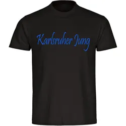multifanshop Kinder T-Shirt - Karlsruhe - Karlsruher Jung - Druck blau - Kind