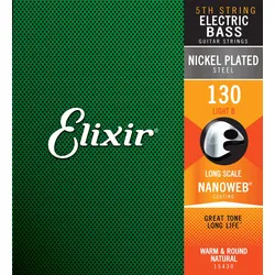 Elixir 15430 Nickel Plated Steel Einzelsaite .130