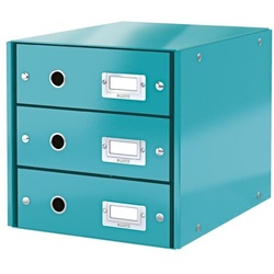 Leitz Schubladenbox »Click & Store 6048« blau, 28.6x28.2x35.8 cm