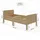 Homestyle4u Komfortbett 100 x 200 cm Braun