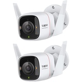 TP-Link Tapo C310P2 Überwachungskamera Set 2K 2304x1296, 3MP IP66 Wetterschutz, 30m Nachtsicht, Zwei-Wege-Audio