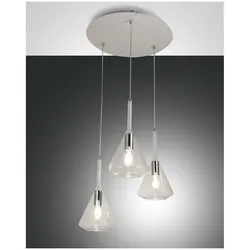 Fabas Luce Tris Pendelleuchte E27 3X40W transparent