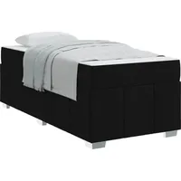 VidaXL Bettrahmen mit Matratze Schwarz 80 x 200 cm