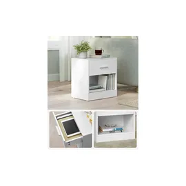 VASAGLE Nachtschrank 39,0 x 28,0 x 41,0 cm Weiß