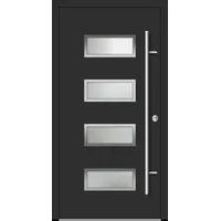 Aluminium  Haustür "NADINE" 82 mm RC2 Anthrazit Eisenglimmer DB 703 beidseitig innen öffnend DIN rechts