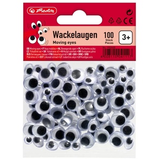 Herlitz Wackelaugen, 100 Stück