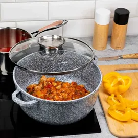 OEM Marmorierter Kochtopf 22 cm rund