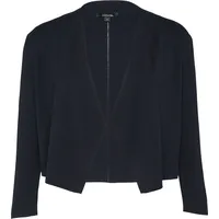 Comma, Feinstrick-Cardigan mit Ajour-Detail Blau L