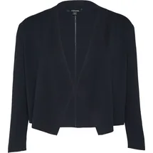 Comma, Feinstrick-Cardigan mit Ajour-Detail Blau L