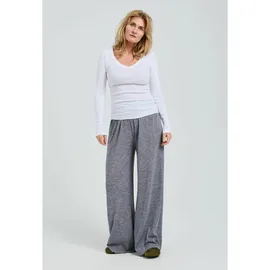 seamless basic Funktionstop SEAMLESS BASIC "Seamless Basic Top Retro V-neck", Damen, Gr. L/XL, weiß, Obermaterial: 100% Baumwolle, Tops