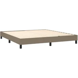 vidaXL Boxspringbett 180 x 200 cm Taupe