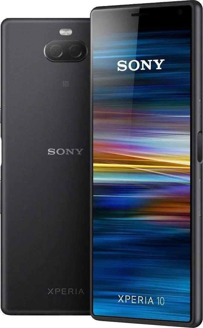 Sony Xperia 10 Smartphone (15, 24 cm (6 Zoll) 21: 9 Full HD+ Display, 64 GB Speicher, Single-SIM, Split-Screen, Android 9) Schwarz