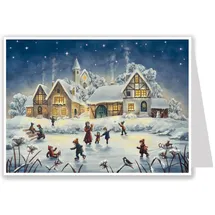Richard Sellmer Verlag Postkarten-Adventskalender "Eislauffreuden"