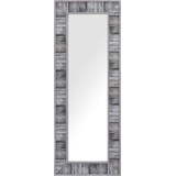 Beliani Wandspiegel Grau/Weiß 50 x 130 cm