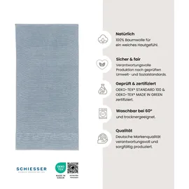 SCHIESSER Turin Saunatuch 75 x 200 cm hellblau