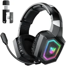 ONIKUMA GT806 kabellose Bluetooth 5.4 Gaming, Kopfhörer, RGB schwarz