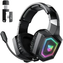 ONIKUMA GT806 kabellose Bluetooth 5.4 Gaming, Kopfhörer, RGB schwarz
