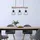 ETC Shop Holz Design 3-flg. 60 cm rund schwarz braun