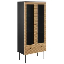 SalesFever Vitrine Torsby 79 x 43 x 179 cm Beige