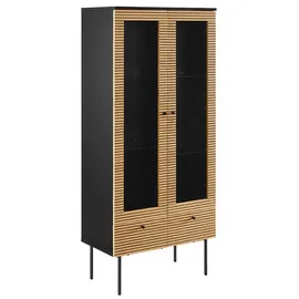 SalesFever Vitrine Torsby 79 x 43 x 179 cm Beige