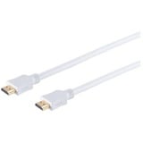 S-Conn Premium HDMI Kabel mit Ethernet-vergoldet, weiß, 1,5m (D51-1,5)