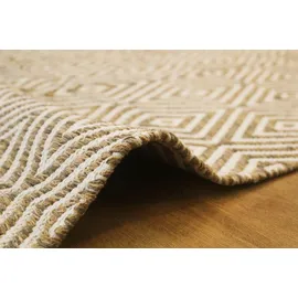 calo-deluxe Teppich CALO-DELUXE "Luba 333" Gr. 2, beige, B:80cm H:7mm L:150cm, Baumwolle, Teppiche, Teppich, reine Baumwolle, Wohnzimmer