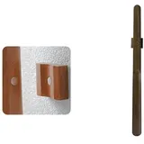 Schuhlöffel Lang Magnetischer Schuhlöffel aus Holz mit langem Griff, langer Schuhlöffel, Horn for Schuhe, einfachere Unterstützung von Schuhlöffeln für Herren Damen Senioren(Dark brown,55 cm)