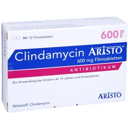 Clindamycin Aristo 600 mg Filmtabletten 12 St