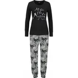 Buffalo Damen Pyjama schwarz-gemustert Gr.36/38
