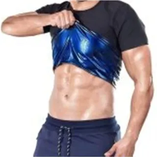 WEITING Herren Sauna Neopren Schwitzen Tank Top Schwitzen Fettverbrennung Bodybuilding Bauch Abnehmen Saunaanzug (Color : Men, Size : XL)