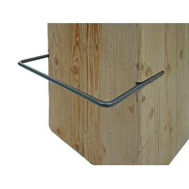 Mendler Barhocker HWC-L76  natur mit Metall-Optik Mehrfarbig